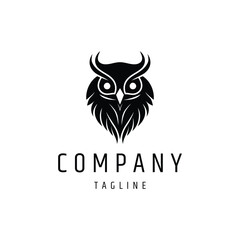 Owl logo design vector illustration