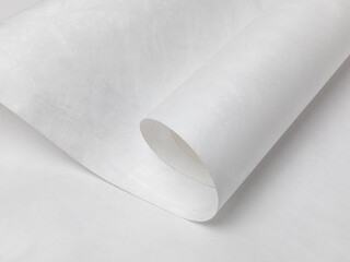 White wrapping paper of Tyvek, mock up, template, waterproof material.