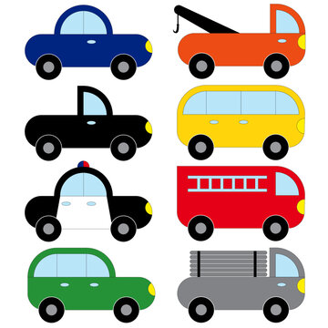 set of transportation icons