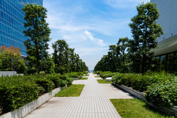 横浜みなとみらい　臨港パークの風景