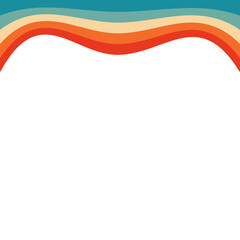 Obraz premium Retro Rainbow Header