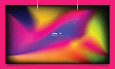 Colorful fluid gradient mesh background template copy space. Colour gradation backdrop design for poster, banner, landing page, leaflet, pamphlet, magazine, or cover.