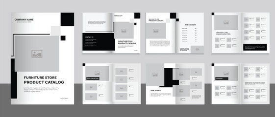  Product Catalog design template, Furniture Store Product Catalog - obrazy, fototapety, plakaty