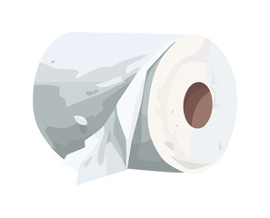 Clean white paper wrapped