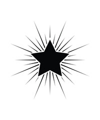 bright star icon, vector best flat icon.