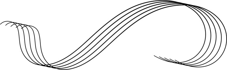 Curvy Curved Line Pattern Vector