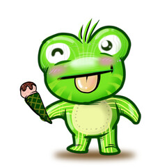 frog future patterns  green