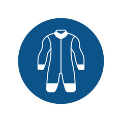 Wetsuit Vector Icon easily modify

