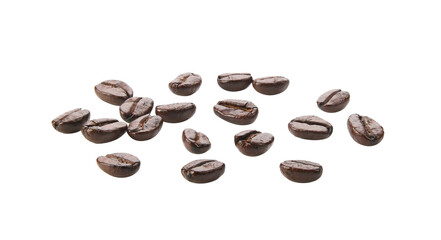 Coffee beans. Isolated on transparent png
