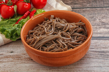 Asian cuisine - soba in the bowl