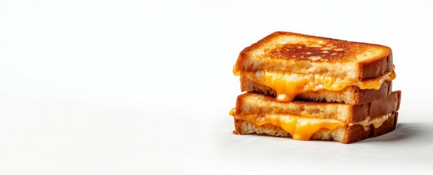 Grilled cheese sandwich banner. Generate Ai