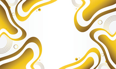 Abstract white background with golden elements.