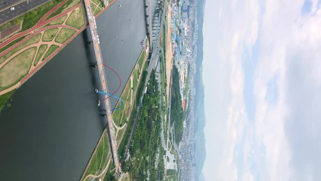 Daejeon, South Korea - May 2023 : Cityscape of Daejeon