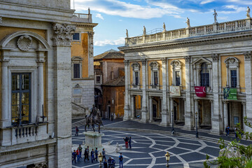 La place du Capitole à Rome