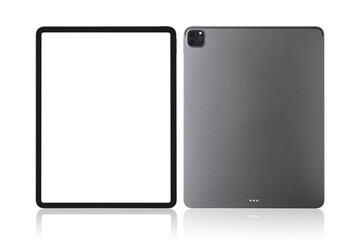 Real Tablet mockup with blank screen, device screen mockup Isolated on white background..