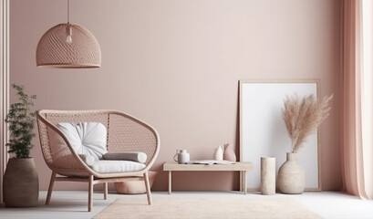 Ai generative. Modern living room