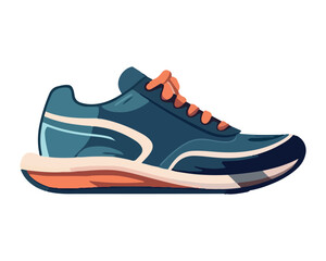 sports shoe with shoelace