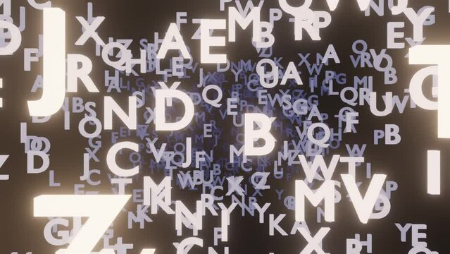 background with letters