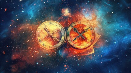 Astrology calendar. Pisces magical zodiac sign astrology. Esoteric horoscope and fortune telling concept. PISCES zodiac in universe. Generative AI - obrazy, fototapety, plakaty