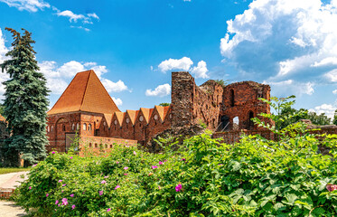 Ancient ruined Teutonic castle in Torun