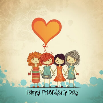Photo Beautiful Background For Friendship Day, True friendship is a treasure that shines brighter with time.