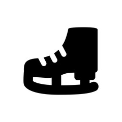 Skates icon vector. Hockey illustration sign. Sport symbol or logo.