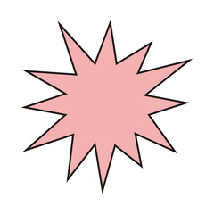 Obraz premium Bursting Star Shape