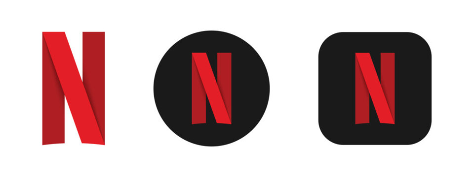 Netflix logo  icons buttons vector design template fit for phone icon, mobile apps