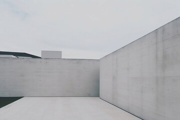 Obraz premium Light gray concrete wall