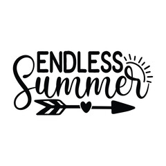 Endless summer vector arts eps