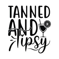 Tanned and tipsy vector arts