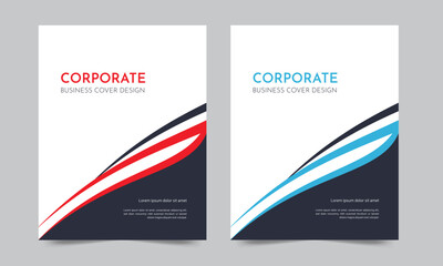 Cover design for annual report and business catalog, magazine, flyer or booklet. Brochure template layout. A4 cover vector EPS-10