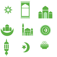 Islamic and moslem symbol in ed mubarak ramadan 