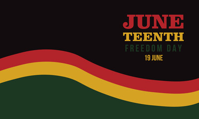 juneteenth vector background.freedom day.19 June