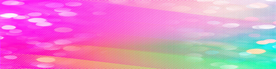 Pink bokeh panorama deisng background, Usable for social media, story, banner, poster, Advertisement, events, party, celebration, and various design works