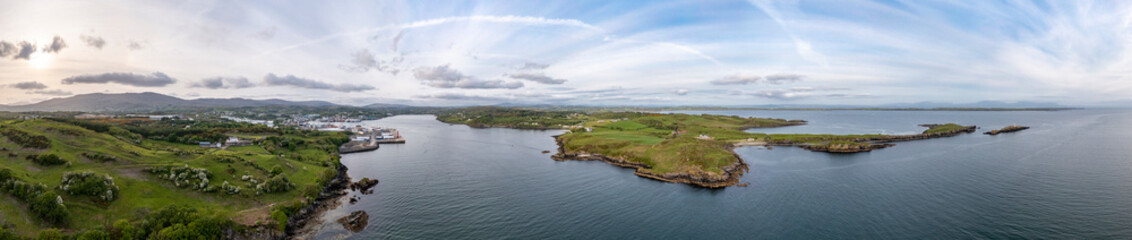 Flying towards Killybegs in County Donegal - Ireland