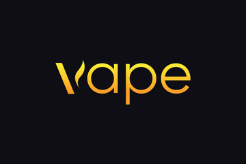 Vape logo design template