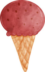 watermelon ice cream popsicle and cone for summer sweet clipart.cute food design red fruit color.tropical fruit cold and yummy cafe.