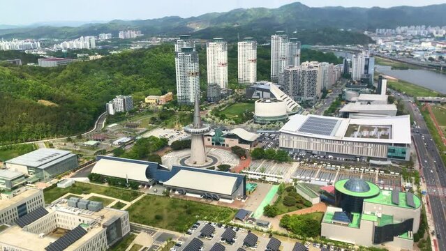 Daejeon, South Korea - May 2023 : Cityscape of Daejeon
