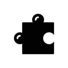Obraz premium puzzle sign symbol vector glyph color icon