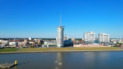 Bremerhaven - Hotel Sail City
Aerial view with the drone of the skyline of Bremerhaven