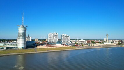 Bremerhaven - Hotel Sail City
Aerial view with the drone of the skyline of Bremerhaven