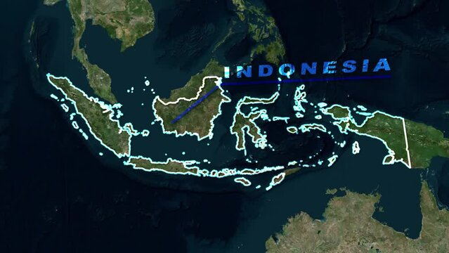 Indonesia Map Animation