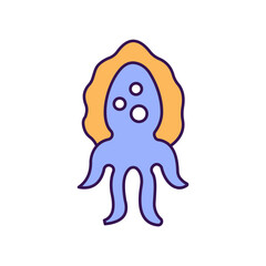 Sea creature Vector Icon easily modify

