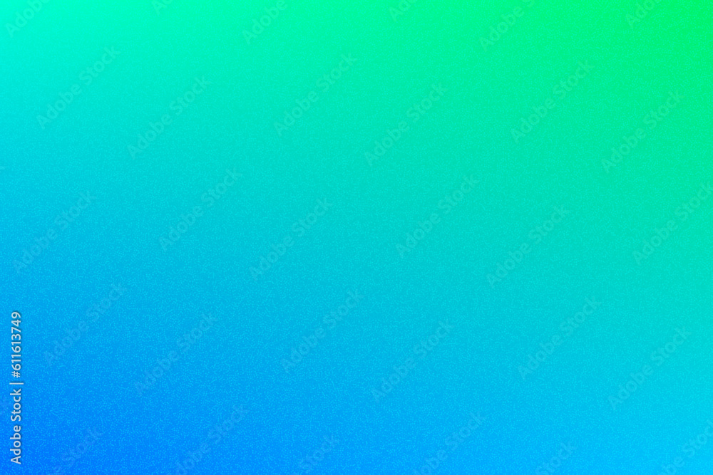 Poster color gradient background, abstract blue grain gradation texture, vector green noise texture blur ab