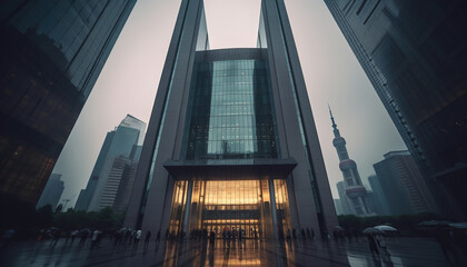Fototapeta premium modern building financial centre