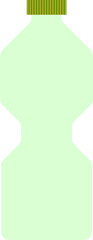 Green plastic bottle