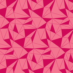 low poly figures red pattern Viva Magenta