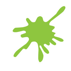Abstract Green Ink Splat 