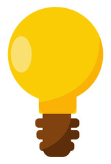 yellow light bulb logo icon
